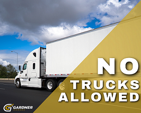 No Trucks Allowed - Gold -thumbnail