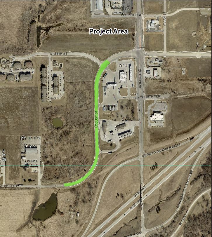 Locust St. Project Area Map