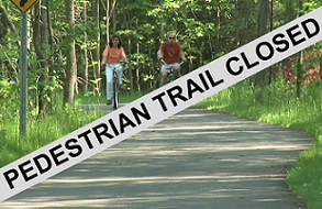 pedestrian trail closed pic thumbnail