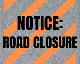 ROAD closure notice thumbnail