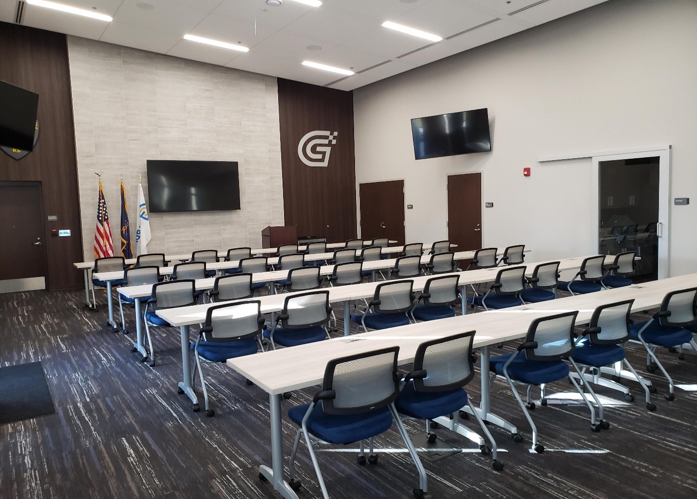 View of inside of Justice Center Community Room