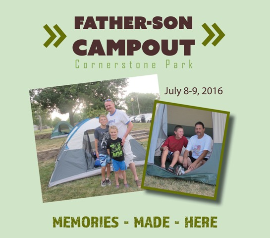 father son campout